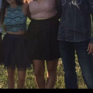 Two piece blue and grey homecoming dress size 1/2